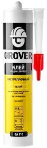 Клей "жидкие гвозди""GROVER GA110 экстрапрочный, белый" 300 мл